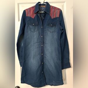 Vintage Wrangler Pearl Snap Dress